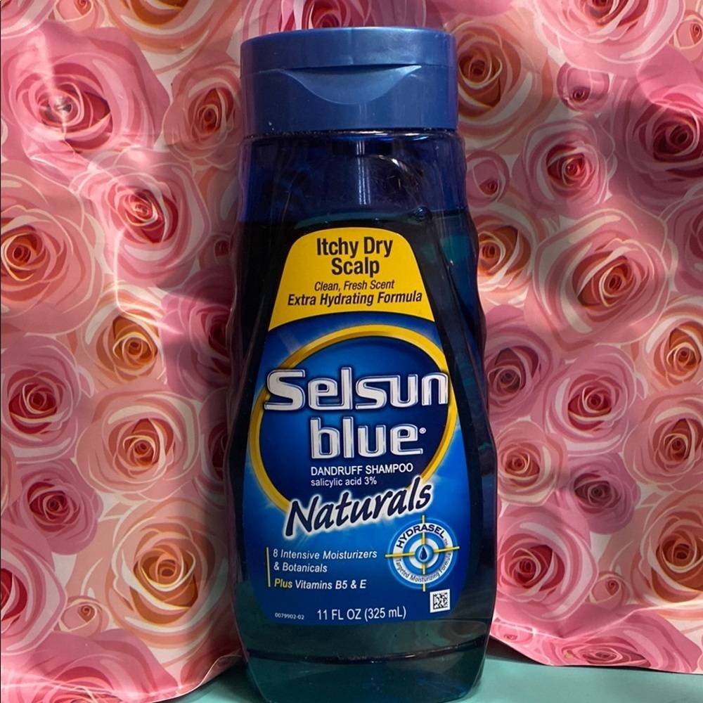 Selsun Blue Naturals Dandruff Shampoo Salicylic Acid  Dry Scalp Hydrating New!